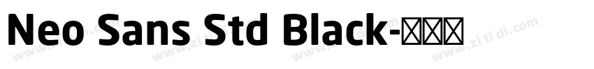Neo Sans Std Black字体转换